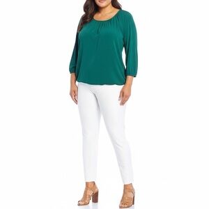 Nygard Slims Womens Plus LUXE Denim 4-Way Stretch Denim Jeans Skinny Ankle Pants